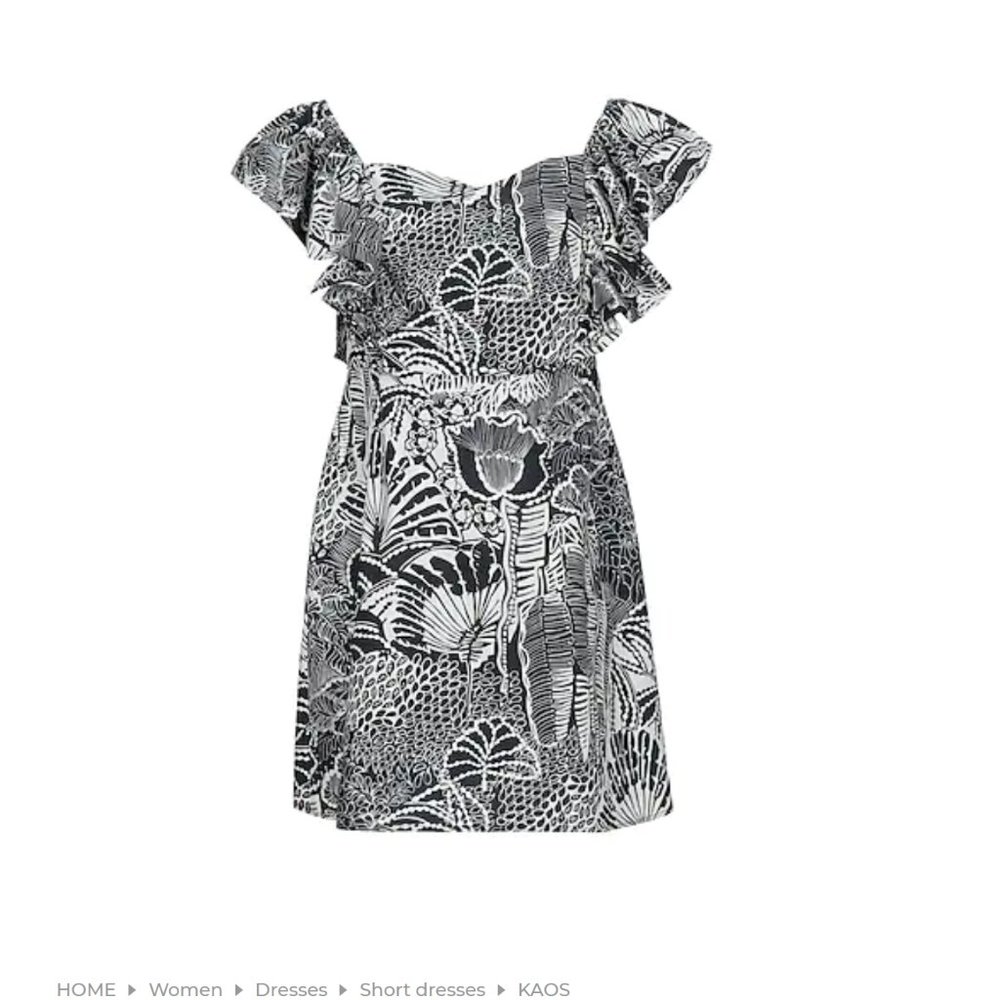 NWT Kaos Ruffle Cotton Tropical Dress